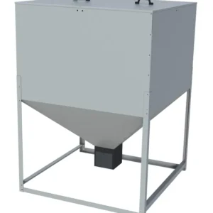 900-Liter-/450-kg-Pelletbehälter aus verzinktem Blech