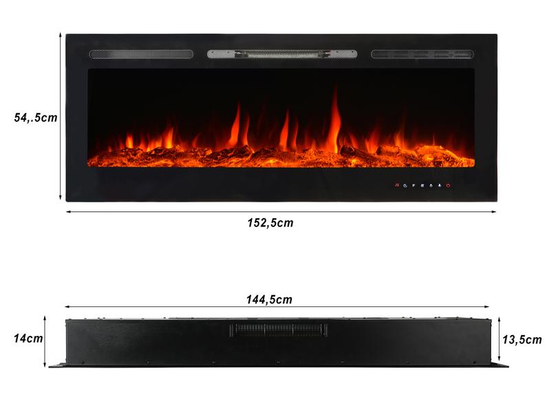 Elektrokamin Midas 900/1800 Watt inkl. Fernbedienung – Bild 2